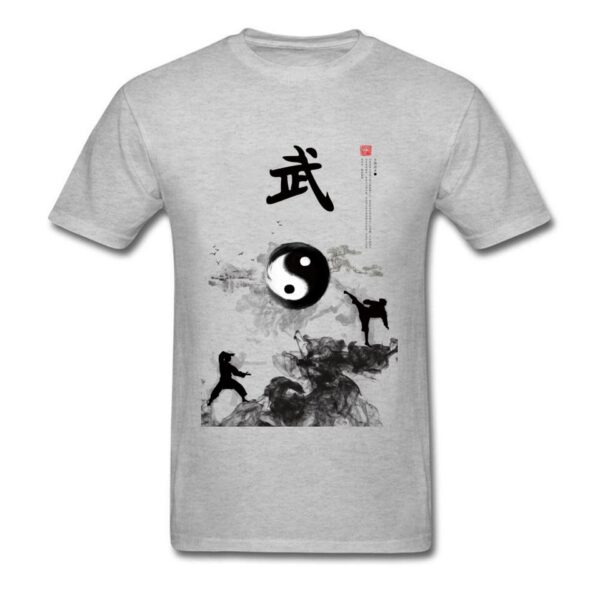 T-Shirt homme Yin Yang Kung Fu en coton – Image 5