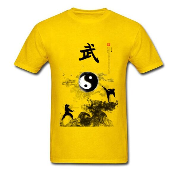 T-Shirt homme Yin Yang Kung Fu en coton – Image 7