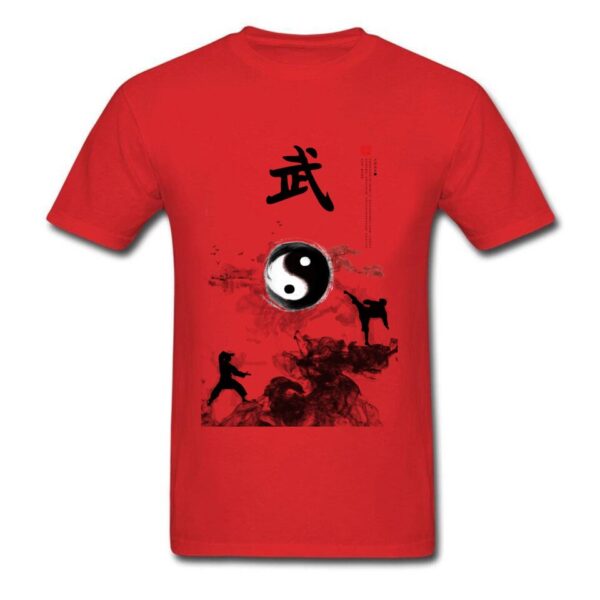 T-Shirt homme Yin Yang Kung Fu en coton – Image 3