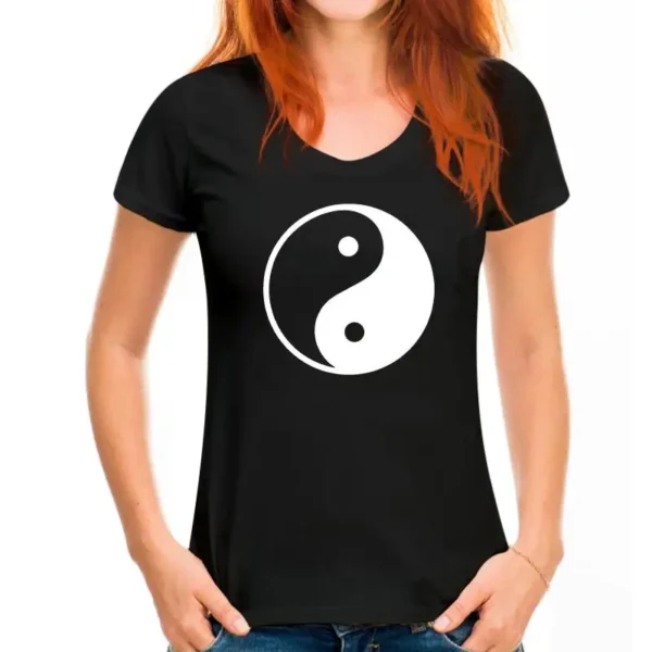 -shirt unisexe orné du symbole Yin Yang