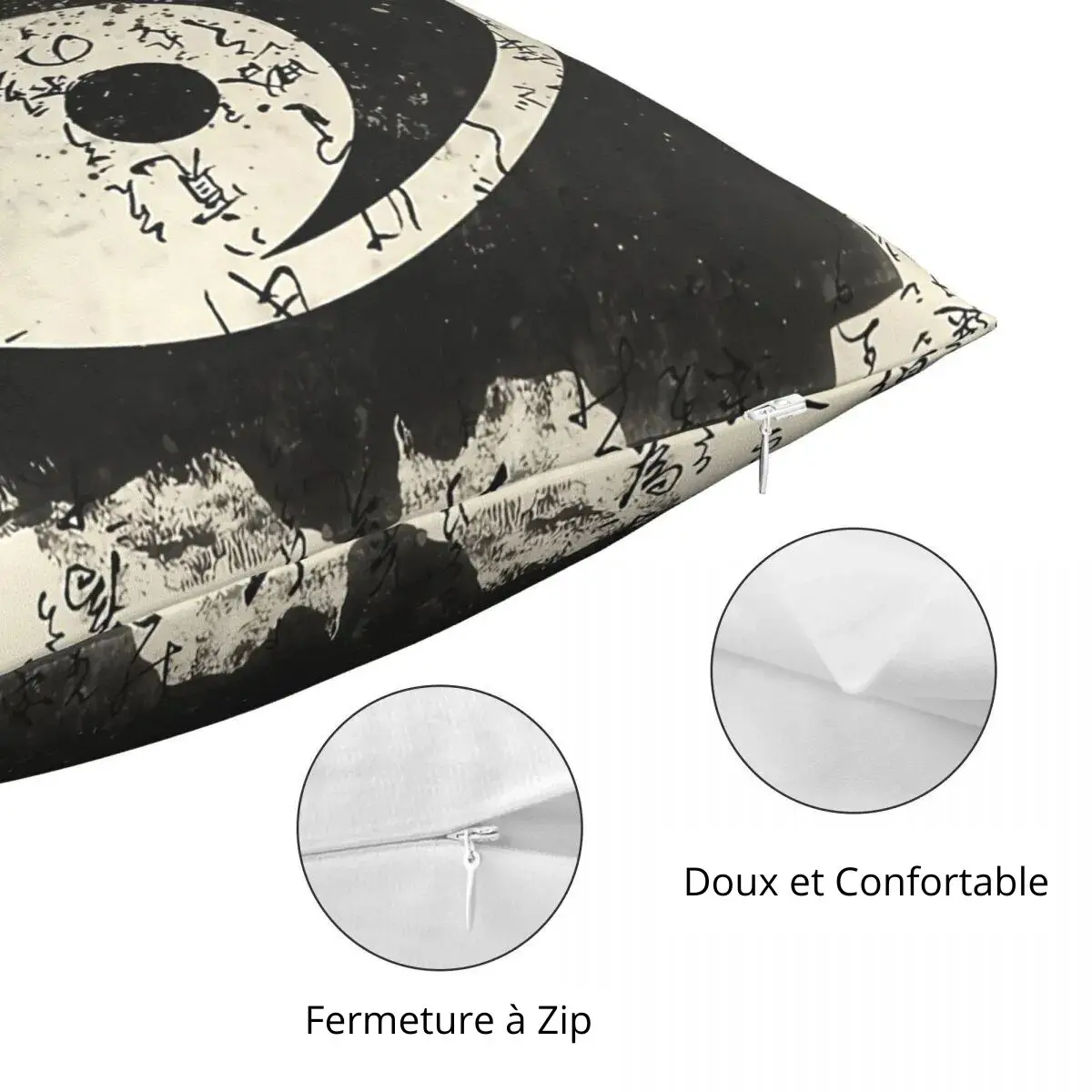 Taie d'Oreiller Vintage Yin Yang – Image 4