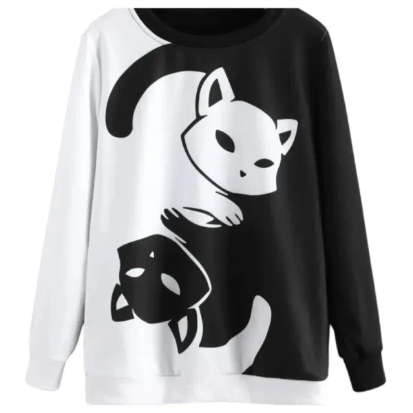 Découvrez notre Sweat Kitty Yin Yang, un mélange adorable de style et d'équilibre. Ce sweat-shirt unique présente un design Yin Yang avec des adorables chatons, symbolisant l'harmonie et la douceur. Ajoutez une touche de mignonnerie à votre garde-robe tout en restant équilibré.