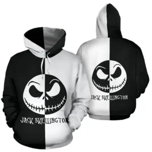 Sweat à capuche Jack Skellington, l'icône inoubliable du film L'Étrange Noël de monsieur Jack. Affichez votre amour pour ce personnage emblématique avec ce sweat à l'effigie de Jack. Un style unique pour les fans de cette aventure macabre et fantastique.