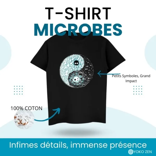 T-Shirt Microbe Yin Yang – Image 2