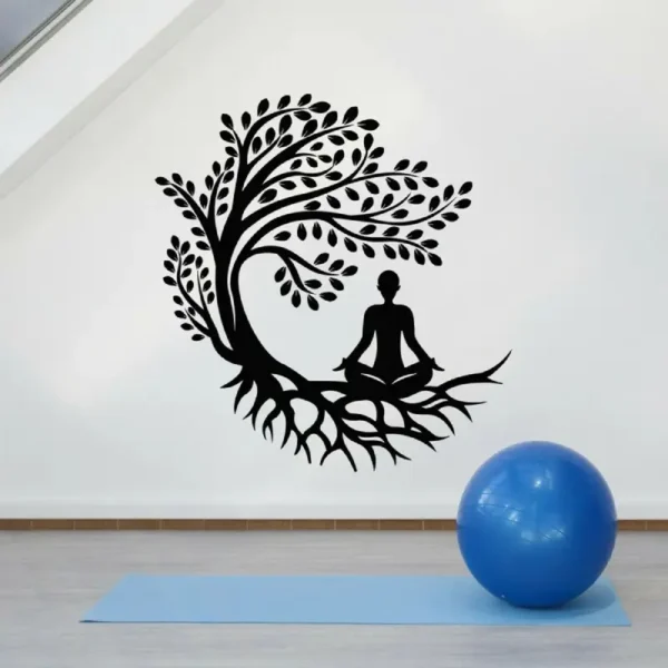 Trouvez la sagesse intérieure et l'harmonie avec notre Sticker Mural Sagesse Yoga. Cette pièce d'art murale inspire la méditation et la réflexion profonde dans votre espace. Laissez la sérénité du yoga guider votre quotidien.