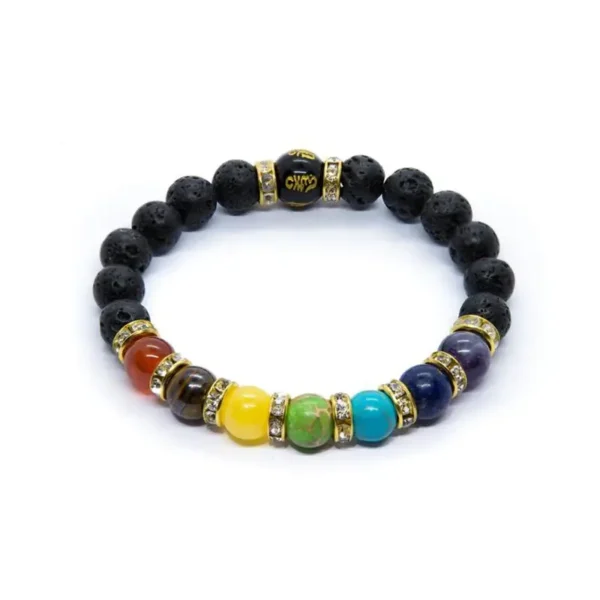 Plongez dans l'harmonie avec notre Bracelet Équilibrant 7 Chakras. Chaque pierre soigneusement sélectionnée diffuse des énergies positives pour vous accompagner tout au long de votre journée. Portez cet éclat multicolore et ressentez l'équilibre subtil qui émane de chaque perle, créant une expérience unique pour apaiser l'esprit et élever l'âme